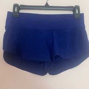 Lululemon Larkspur Speed up shorts